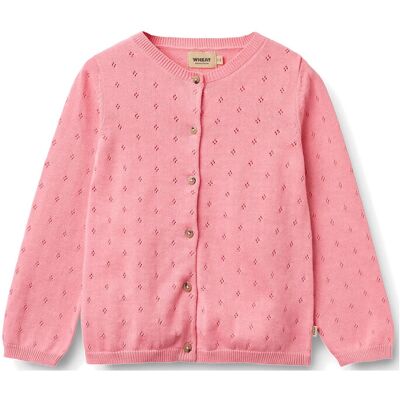 Wheat Knit Cardigan Maia 140 Pink 140 Wheat Knit Cardigan Maia 140 Pink 140