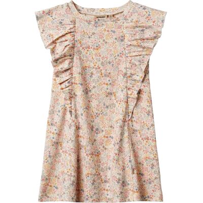 Wheat Jersey Dress Ruffle Shirley 98 Beige 98 Wheat Jersey Dress Ruffle Shirley 98 Beige 98
