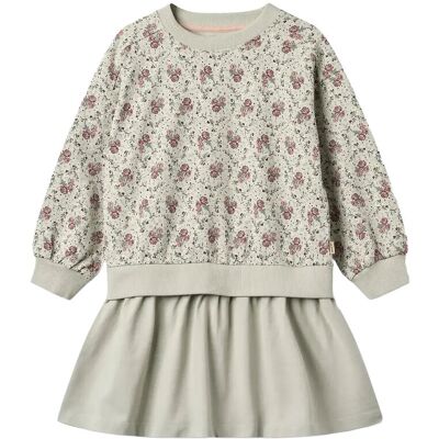Wheat Sweat Dress L/S Maggie 116 Green 116 Wheat Sweat Dress L/S Maggie 116 Green 116