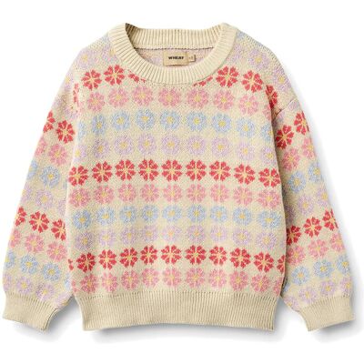 Wheat Jacquard Pullover Harlow 98 Beige 98 Wheat Jacquard Pullover Harlow 98 Beige 98