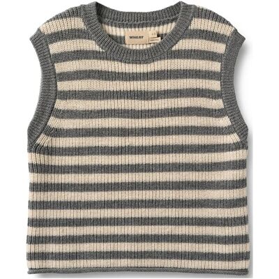 Wheat Knit Vest Ruby 116 Grey 116 Wheat Knit Vest Ruby 116 Grey 116