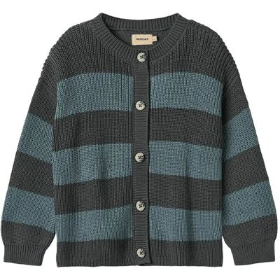 Wheat Knit Cardigan Noor 116 Blue 116 Wheat Knit Cardigan Noor 116 Blue 116