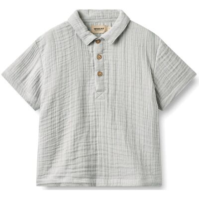 Wheat Shirt S/S Svend 122 Blue 122 Wheat Shirt S/S Svend 122 Blue 122
