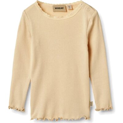 Wheat Rib T-Shirt L/S Reese 80 Cream 80 Wheat Rib T-Shirt L/S Reese 80 Cream 80