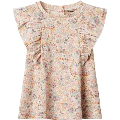 Wheat Jersey Dress Ruffle Shirley 86 Beige 86 Wheat Jersey Dress Ruffle Shirley 86 Beige 86