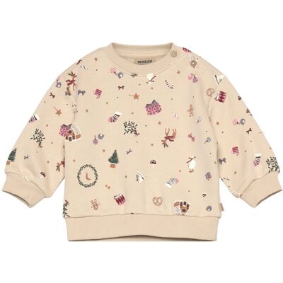 Wheat Sweatshirt L/S Elliot 86 Beige 86 Wheat Sweatshirt L/S Elliot 86 Beige 86