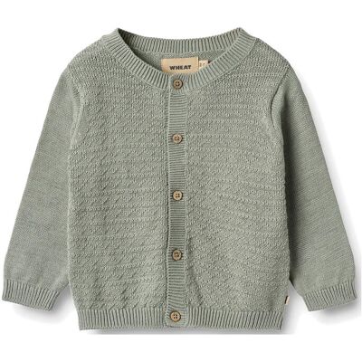Wheat Knit Cardigan Bjørn 62 Green 62 Wheat Knit Cardigan Bjørn 62 Green 62