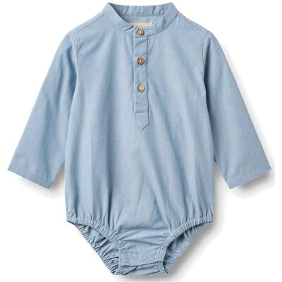 Wheat Romper Shirt Victor 86 Blue 86 Wheat Romper Shirt Victor 86 Blue 86