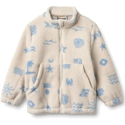 Wheat Fleece Jacket Helge 122 Cream 122 Wheat Fleece Jacket Helge 122 Cream 122