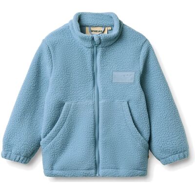 Wheat Fleece Jacket Helge 116 Blue 116 Wheat Fleece Jacket Helge 116 Blue 116