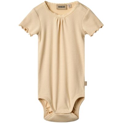 Wheat Rib Body S/S Edna 74 Yellow 74 Wheat Rib Body S/S Edna 74 Yellow 74