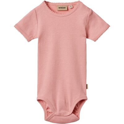 Wheat Rib Body S/S Lace Elisa 68 Pink 68 Wheat Rib Body S/S Lace Elisa 68 Pink 68