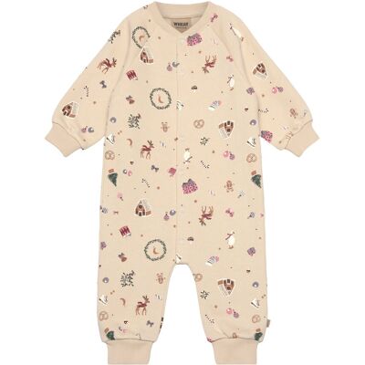 Wheat Jumpsuit L/S Lilo 86 Beige 86 Wheat Jumpsuit L/S Lilo 86 Beige 86