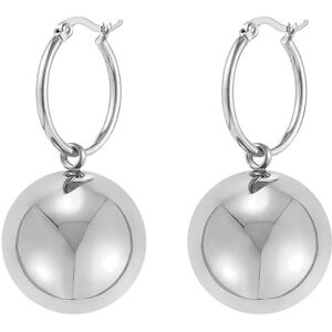 Bud To Rose Globe Maxi Hoop Gold ONE SIZE Silver ONE SIZE Bud To Rose Globe Maxi Hoop Gold ONE SIZE Silver ONE SIZE