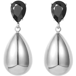 Bud To Rose Destiny Drop Earring Black/Silver ONE SIZE Black ONE SIZE Bud To Rose Destiny Drop Earring Black/Silver ONE SIZE Black ONE SIZE