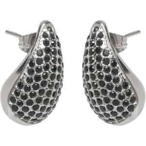 Bud To Rose Drop Crystal Stud Earring Black/Silver ONE SIZE Silver ONE SIZE Bud To Rose Drop Crystal Stud Earring Black/Silver ONE SIZE Silver ONE SIZE