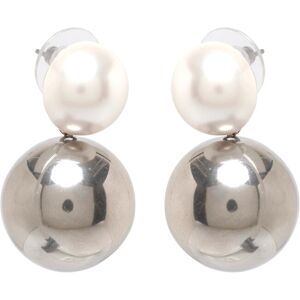 Bud To Rose Pearl Globe Earring Silver ONE SIZE Silver ONE SIZE Bud To Rose Pearl Globe Earring Silver ONE SIZE Silver ONE SIZE