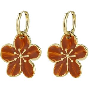 Bud To Rose Calista Enamel Earring Brown/Gold ONE SIZE Gold ONE SIZE Bud To Rose Calista Enamel Earring Brown/Gold ONE SIZE Gold ONE SIZE