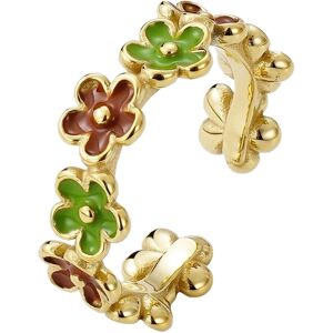 Bud To Rose Calista Enamel Ring Brown/Green/Gold ONE SIZE Gold ONE SIZE Bud To Rose Calista Enamel Ring Brown/Green/Gold ONE SIZE Gold ONE SIZE