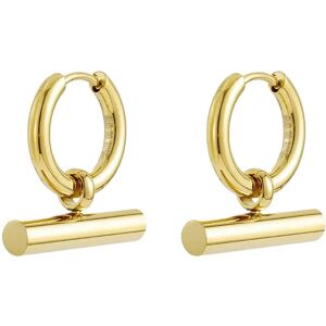 Bud To Rose T-Bar Hoop Silver ONE SIZE Gold ONE SIZE Bud To Rose T-Bar Hoop Silver ONE SIZE Gold ONE SIZE