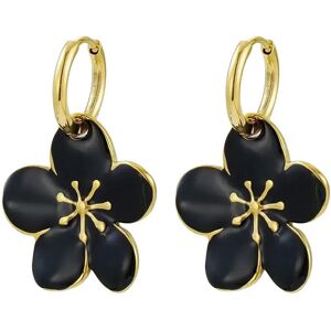 Bud To Rose Calista Enamel Earring Black/Gold ONE SIZE Black ONE SIZE Bud To Rose Calista Enamel Earring Black/Gold ONE SIZE Black ONE SIZE
