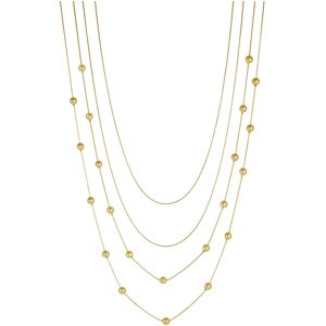 Bud To Rose Bead Layer Necklace Silver ONE SIZE Gold ONE SIZE Bud To Rose Bead Layer Necklace Silver ONE SIZE Gold ONE SIZE