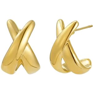 Bud To Rose Cross Earring Gold ONE SIZE Gold ONE SIZE Bud To Rose Cross Earring Gold ONE SIZE Gold ONE SIZE