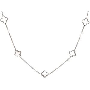 Bud To Rose Clover Multi Necklace White/Gold ONE SIZE Silver ONE SIZE Bud To Rose Clover Multi Necklace White/Gold ONE SIZE Silver ONE SIZE