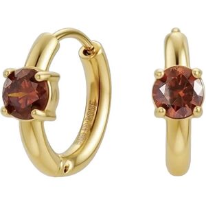 Bud To Rose Ice Creole Earring Brown/Gold ONE SIZE Gold ONE SIZE Bud To Rose Ice Creole Earring Brown/Gold ONE SIZE Gold ONE SIZE