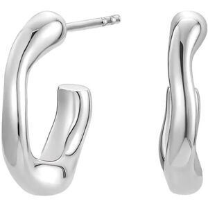 Bud To Rose Miller Creole Earring Gold ONE SIZE Silver ONE SIZE Bud To Rose Miller Creole Earring Gold ONE SIZE Silver ONE SIZE