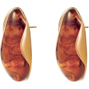 Bud To Rose Hazel Earring Brown/Gold ONE SIZE Gold ONE SIZE Bud To Rose Hazel Earring Brown/Gold ONE SIZE Gold ONE SIZE