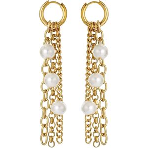 Bud To Rose Paris Pearl Fringe Earring ONE SIZE Gold ONE SIZE Bud To Rose Paris Pearl Fringe Earring ONE SIZE Gold ONE SIZE