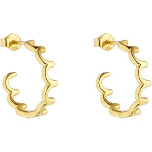 Design Letters Lace Earring Hoop (Set Of 2 Pcs) ONE SIZE Gold ONE SIZE Design Letters Lace Earring Hoop (Set Of 2 Pcs) ONE SIZE Gold ONE SIZE