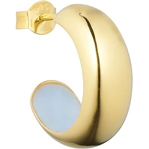 Design Letters Chunky Rainbow Hoop Enamel 8Mm Gold Plated (1 Pcs) ONE SIZE Blue ONE SIZE Design Letters Chunky Rainbow Hoop Enamel 8Mm Gold Plated (1 Pcs) ONE SIZE Blue ONE SIZE