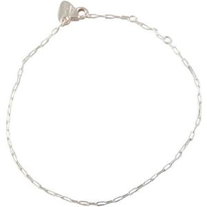 Design Letters Square Link Bracelet 19 CM Silver 19 CM Design Letters Square Link Bracelet 19 CM Silver 19 CM