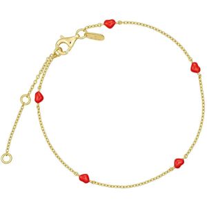 Design Letters Little Big Love Multiple Hearts Bracelet - Goldplated ONE SIZE Gold ONE SIZE Design Letters Little Big Love Multiple Hearts Bracelet - Goldplated ONE SIZE Gold ONE SIZE