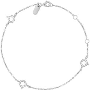 Design Letters Ruth Anchor Charm Lock Bracelet, Silver ONE SIZE Silver ONE SIZE Design Letters Ruth Anchor Charm Lock Bracelet, Silver ONE SIZE Silver ONE SIZE