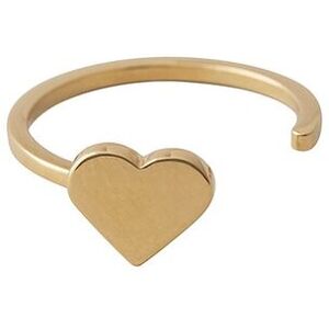Design Letters Heart Ring ONE SIZE Gold ONE SIZE Design Letters Heart Ring ONE SIZE Gold ONE SIZE