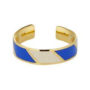 Design Letters Striped Candy Ring 48-56 Blue 48-56 Design Letters Striped Candy Ring 48-56 Blue 48-56