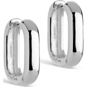 Enamel Copenhagen Square Hoops 18 Mm ONE SIZE Silver ONE SIZE Enamel Copenhagen Square Hoops 18 Mm ONE SIZE Silver ONE SIZE