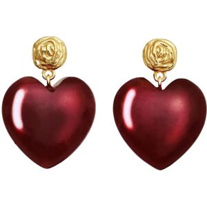 Maanesten Rosy Heart Earrings ONE SIZE Gold ONE SIZE Maanesten Rosy Heart Earrings ONE SIZE Gold ONE SIZE