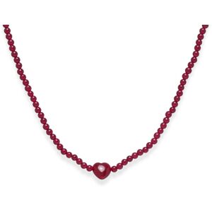 Maanesten Sienna Heart Necklace ONE SIZE Burgundy ONE SIZE Maanesten Sienna Heart Necklace ONE SIZE Burgundy ONE SIZE