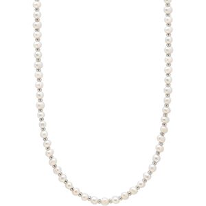 Nialaya Mini Pearl Choker With Silver ONE SIZE 51 cm White ONE SIZE 51 cm Nialaya Mini Pearl Choker With Silver ONE SIZE 51 cm White ONE SIZE 51 cm