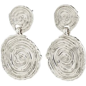 Pilgrim Air Earrings Silver-Plated ONE SIZE Silver ONE SIZE Pilgrim Air Earrings Silver-Plated ONE SIZE Silver ONE SIZE