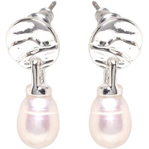 Pilgrim Heat Freshwater Pearl Earrings Silver-Plated ONE SIZE Silver ONE SIZE Pilgrim Heat Freshwater Pearl Earrings Silver-Plated ONE SIZE Silver ONE SIZE