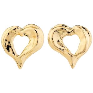 Pilgrim Tide Heart Earrings Gold-Plated ONE SIZE Gold ONE SIZE Pilgrim Tide Heart Earrings Gold-Plated ONE SIZE Gold ONE SIZE