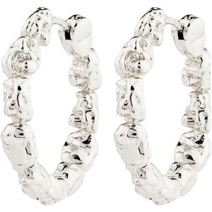 Pilgrim Tide Hoop Earrings Silver-Plated ONE SIZE Silver ONE SIZE Pilgrim Tide Hoop Earrings Silver-Plated ONE SIZE Silver ONE SIZE