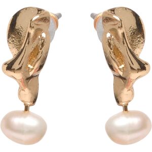 Pilgrim Starlight Pearl Earrings Gold-Plated ONE SIZE Gold ONE SIZE Pilgrim Starlight Pearl Earrings Gold-Plated ONE SIZE Gold ONE SIZE