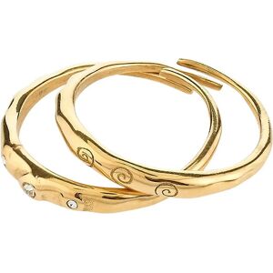 Pilgrim Fire Rings 2-In-1 Set, Gold-Plated ONE SIZE Gold ONE SIZE Pilgrim Fire Rings 2-In-1 Set, Gold-Plated ONE SIZE Gold ONE SIZE
