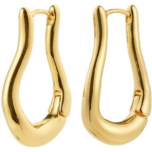 Pilgrim Unfold Hoops Gold-Plated ONE SIZE Gold ONE SIZE Pilgrim Unfold Hoops Gold-Plated ONE SIZE Gold ONE SIZE